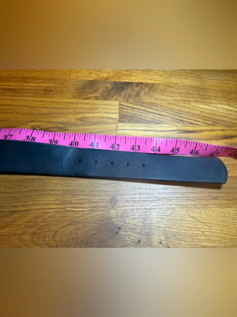 Men’s Black Leather Belt with Silver Buckle (022)